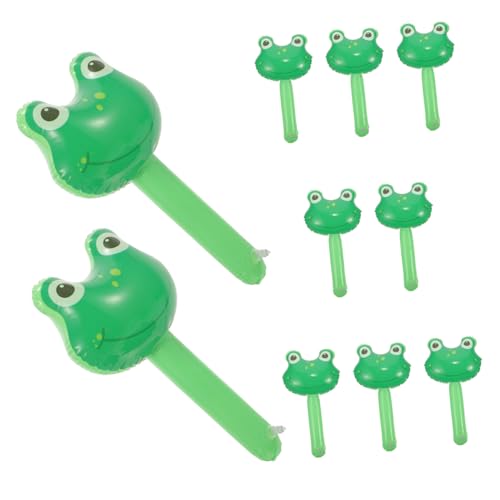 Mikikit 10Stücke Aufblasbarer Tierhammer Teiliges aus Cartoon Frosch Design Lustiges für Kindergeburtstag Pool Party Sicher und Leicht für Unvergesslichen Spaß Mikikit 10Stücke Aufblasbarer Tierhammer Teiliges aus Cartoon Frosch Design Lustiges für Kindergeburtstag Pool Party Sicher und Leicht für Unvergesslichen Spaß von Mikikit