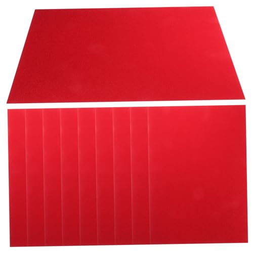 Mikikit 10Stücke Glitzerndes Bastelpapier Nonshedding Glitzer Karton für DIY Projekte Einladungskarten und Kindergarten Bastelmaterialien Bastelarbeiten von Mikikit