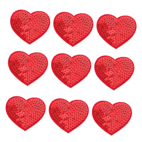 Mikikit 10Stücke Selbstklebende Herz Patches für Kleidung Hüte und DIY Dekoration Robuste Gestickte Applikationen für Designs und Projekte Mikikit 10Stücke Selbstklebende Herz Patches für Kleidung Hüte und DIY Dekoration Robuste Gestickte Applikationen für Designs und Projekte von Mikikit