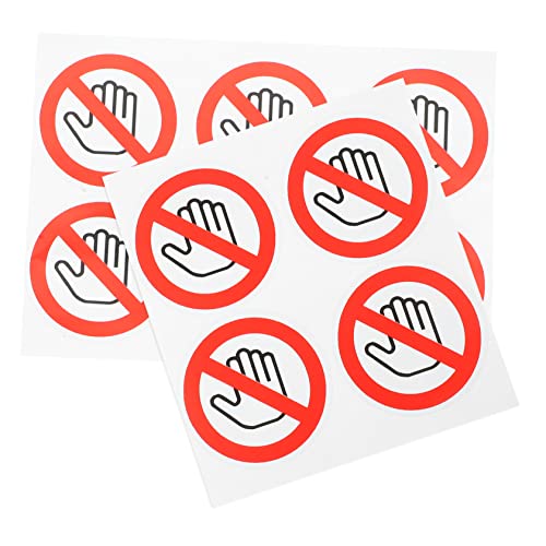 Mikikit 10Stücke Sicherheitswarnaufkleber Berührung Selbstklebende Vinyl Aufkleber für Innen und Außenbereich Effektive Warnung für Gefährliche Maschinen und Geräte Mikikit 10Stücke Sicherheitswarnaufkleber Berührung Selbstklebende Vinyl Aufkleber für Innen und Außenbereich Effektive Warnung für Gefährliche Maschinen und Geräte von Mikikit