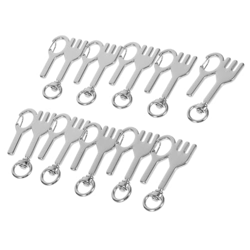 Mikikit 10Stücke Teiliges DIY Schlüsselanhänger Einzigartige Formen Langlebige Anhänger für Bastelprojekte für Anfänger und Fortgeschrittene Dekorative von Mikikit