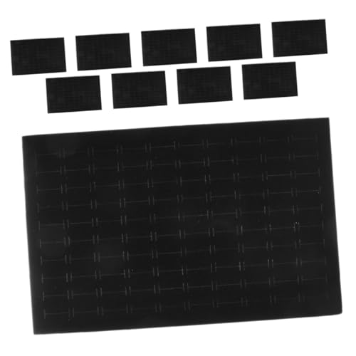 Mikikit 10er Schachtel Schwammmatte Ringeinsatz Schmuckeinsätze Für Schachteln Ohrring-schwammpolster Ring-aufbewahrungspad Einlegepad Für Schmuck Display-pad Black Mikikit 10er Schachtel Schwammmatte Ringeinsatz Schmuckeinsätze Für Schachteln Ohrring-schwammpolster Ring-aufbewahrungspad Einlegepad Für Schmuck Display-pad Black von Mikikit