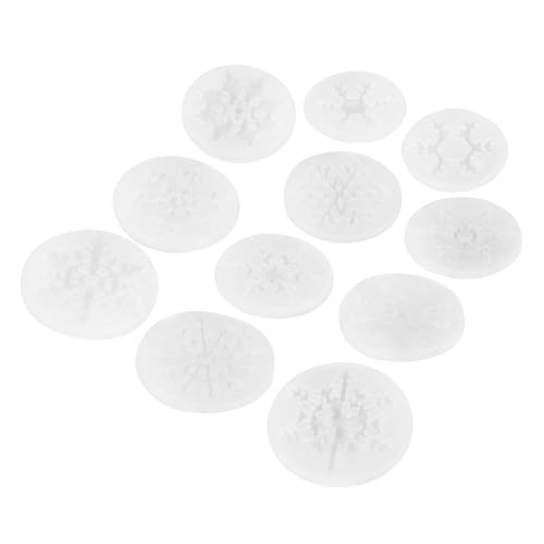 Mikikit 11 Stück Teiliges Silikon Snowflake Casting für Schmuckherstellung Flexible Transparente DIY Gießformen für Weihnachtsbaumschmuck Schneeflocken Deko Wiederverwendbar und Leicht zu von Mikikit
