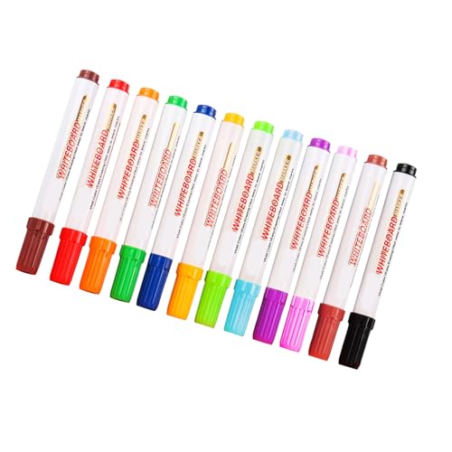 Mikikit 12 Stck Teiliges Abwischbare Whiteboard Stifte mit Schnell Trocknender Aquarelltinte Tragbare Wasserbasierte Marker für Lehrer Radierbar Vielseitig für Büro und Interaktive Mikikit 12 Stck Teiliges Abwischbare Whiteboard Stifte mit Schnell Trocknender Aquarelltinte Tragbare Wasserbasierte Marker für Lehrer Radierbar Vielseitig für Büro und Interaktive von Mikikit