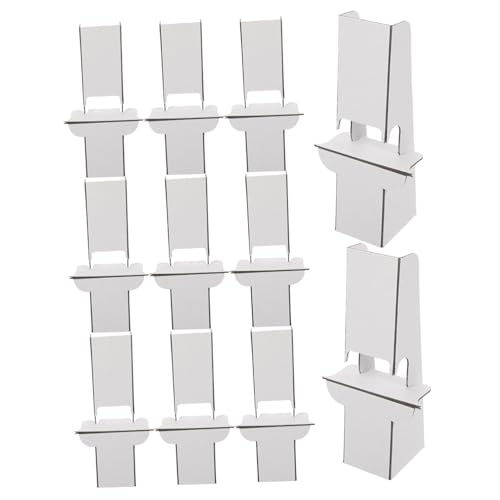 Mikikit 12 Stück Papierhalter -Displayständer Rückseite der Pappstaffelei Hochzeit Schilderständer begrüßen Zurück groß Plakatständer Poster-Staffelei Papierständer Sockelrahmenhalter Weiß Mikikit 12 Stück Papierhalter -Displayständer Rückseite der Pappstaffelei Hochzeit Schilderständer begrüßen Zurück groß Plakatständer Poster-Staffelei Papierständer Sockelrahmenhalter Weiß von Mikikit