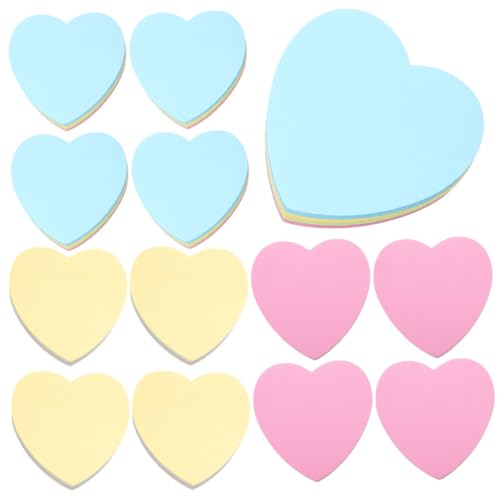 Mikikit 12 Stück Teiliges Herzförmiger Bunter Haftnotizen Selbstklebende Memo Pads für Schule Büro Zuhause Wiederablösbar ohne Rückstände Vielseitig als Notizzettel Sticker für Bücher und Mikikit 12 Stück Teiliges Herzförmiger Bunter Haftnotizen Selbstklebende Memo Pads für Schule Büro Zuhause Wiederablösbar ohne Rückstände Vielseitig als Notizzettel Sticker für Bücher und von Mikikit