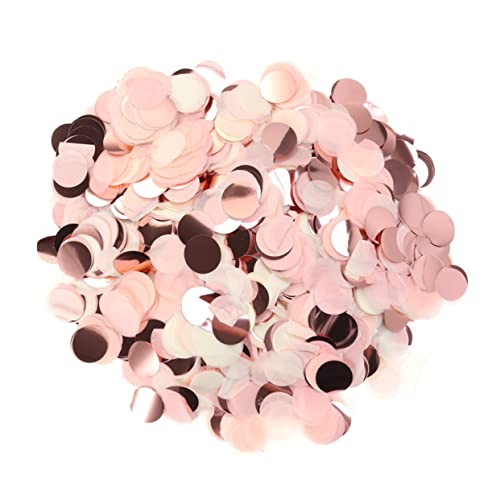 Mikikit 120G Runde Konfetti Hochzeitsfeier Weiß Rosa Tischdekoration und Feiern von Mikikit