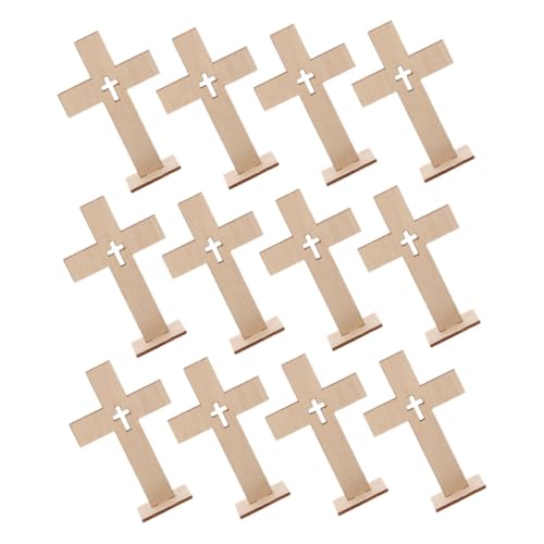 Mikikit 12Stücke Teiliges Rustikales Holzkreuz für Kommunionsfeiern für DIY Dekorationen Religiöse Tischornamente für Hochzeiten und Besondere Anlässe Mikikit 12Stücke Teiliges Rustikales Holzkreuz für Kommunionsfeiern für DIY Dekorationen Religiöse Tischornamente für Hochzeiten und Besondere Anlässe von Mikikit