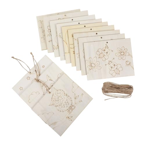 Mikikit 12Stücke Unvollendete Holzplatten zum Bemalen Holzornamente für DIY Bastelprojekte und Dekorationen Perfektes für Kunstliebhaber Mikikit 12Stücke Unvollendete Holzplatten zum Bemalen Holzornamente für DIY Bastelprojekte und Dekorationen Perfektes für Kunstliebhaber von Mikikit