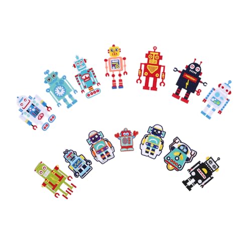 Mikikit 14Stücke Cartoon Roboter Stickflicken zum Aufbügeln Lustige Applikationen für Jeans Jacken und Mehr zum Reparieren von Löchern Verzieren von Kleidung Mikikit 14Stücke Cartoon Roboter Stickflicken zum Aufbügeln Lustige Applikationen für Jeans Jacken und Mehr zum Reparieren von Löchern Verzieren von Kleidung von Mikikit