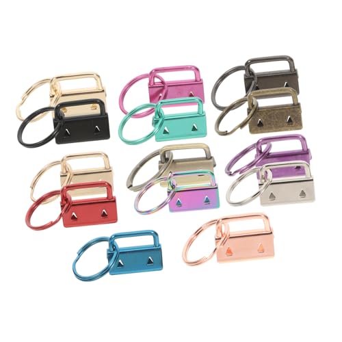 Mikikit 14Stücke Schlüsselanhänger Clips für DIY Projekte Schwanzclips für Armbänder und Lanyards Farbenfrohe Bastelzubehör für Ideen von Mikikit