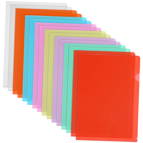 Mikikit 16 Stück Transparente Form Aktenhüllen Teiliges Bunte Dokumentenschutzhüllen Farbige Sichttaschen Leichte Portable File Protector für Büro und Zuhause Mikikit 16 Stück Transparente Form Aktenhüllen Teiliges Bunte Dokumentenschutzhüllen Farbige Sichttaschen Leichte Portable File Protector für Büro und Zuhause von Mikikit