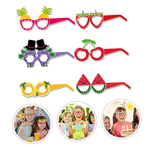 Mikikit 18 Stück Papierbrillenanzug lustig Obst-Sonnenbrille Spaß Ananasbrille Party Obstgläser Erdbeer-Sonnenbrille für erdbeere brille Sonnenbrillen-Gastgeschenke Mikikit 18 Stück Papierbrillenanzug lustig Obst-Sonnenbrille Spaß Ananasbrille Party Obstgläser Erdbeer-Sonnenbrille für erdbeere brille Sonnenbrillen-Gastgeschenke von Mikikit