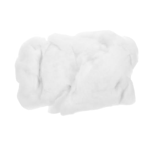 Mikikit 1Packung Füllwatte für Kuscheltiere und DIY Projekte Weiche Polyester Füllung für Kissen Decken und Handarbeiten Maschinenwaschbar Weiße Bastelwatte von Mikikit