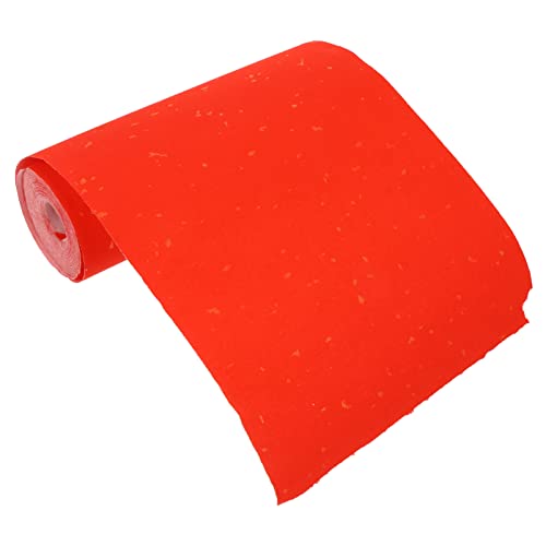 Mikikit 1Rolle Rotes Xuan Papier Rolle Bambuszellstoffpapier für Kalligraphie und Frühlingsfest DIY Couplet Papier für Chinesische Neujahrsdekorationen Mikikit 1Rolle Rotes Xuan Papier Rolle Bambuszellstoffpapier für Kalligraphie und Frühlingsfest DIY Couplet Papier für Chinesische Neujahrsdekorationen von Mikikit