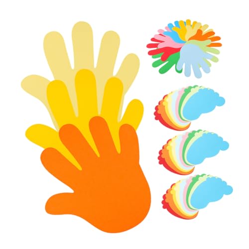 Mikikit 1Satz Handgeformte Papierausschnitte für Bastelarbeiten Fuß für Klassenzimmer und Partydekorationen DIY Projekte Mikikit 1Satz Handgeformte Papierausschnitte für Bastelarbeiten Fuß für Klassenzimmer und Partydekorationen DIY Projekte von Mikikit