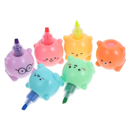 Mikikit 1Satz Kawaii Textmarker Niedliche Buchmarker Stapelbare Scrapbook Marker für Extra Glattes Schreiben für Büro und Schule Mikikit 1Satz Kawaii Textmarker Niedliche Buchmarker Stapelbare Scrapbook Marker für Extra Glattes Schreiben für Büro und Schule von Mikikit