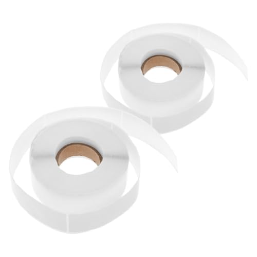 Mikikit 2 Rollen Selbstklebende Ablösbare Lebensmittel Etiketten Je Reißfest Blanko Aufkleber zum Beschriften für Gefriertruhe Vorratsdosen und Einmachgläser Praktische Sticker von Mikikit