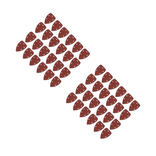 Mikikit 2 Sätze Dreieckiges Schleifpapier Körnung Nass Trocken Schleifpapier Trockenbau Schleifpapier Verschiedene Körnungen Handliches Schleifpapier Tragbares 40 Stück * 2 von Mikikit