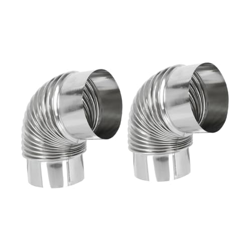 Mikikit 2 Stück Auspuff Kaminrohr des Ofens Ofenrohr-Reduzierstück Holzofenrohr-Set Rauchrohr Zeltofen Schornsteinrohr Ofenrohrreduzierer Ofenrohre Rostfreier Stahl Silver Mikikit 2 Stück Auspuff Kaminrohr des Ofens Ofenrohr-Reduzierstück Holzofenrohr-Set Rauchrohr Zeltofen Schornsteinrohr Ofenrohrreduzierer Ofenrohre Rostfreier Stahl Silver von Mikikit