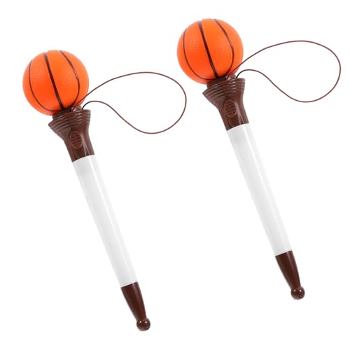 Mikikit 2 Stück Basketball Kugelschreiber Lustige Multifunktionale Schreibstifte für Schüler Kreative Basketball Form Strapazierfähiges Kunststoffmaterial Unterhaltsames Schulzubehör Mikikit 2 Stück Basketball Kugelschreiber Lustige Multifunktionale Schreibstifte für Schüler Kreative Basketball Form Strapazierfähiges Kunststoffmaterial Unterhaltsames Schulzubehör von Mikikit