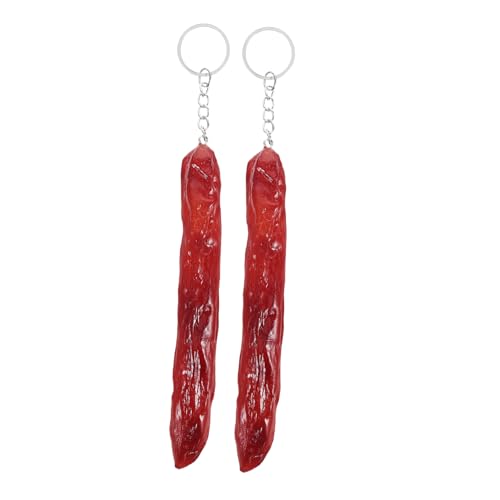 Mikikit 2 Stück Food-Modell Schlüsselring aus Lebensmittelimitat simuliertes Essen Tasche Schlüsselanhänger Handtaschendekoration Handtaschenzubehör Display-Requisite PVC Mikikit 2 Stück Food-Modell Schlüsselring aus Lebensmittelimitat simuliertes Essen Tasche Schlüsselanhänger Handtaschendekoration Handtaschenzubehör Display-Requisite PVC von Mikikit