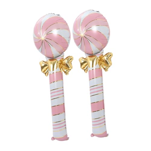 Mikikit 2 Stück Große Aluminiumfolie Luftballons in Candy Form Pinke Weihnachtsdeko Wiederverwendbare Partyaccessoires für Festliche Girlande und Fröhliche Raumgestaltung Mikikit 2 Stück Große Aluminiumfolie Luftballons in Candy Form Pinke Weihnachtsdeko Wiederverwendbare Partyaccessoires für Festliche Girlande und Fröhliche Raumgestaltung von Mikikit