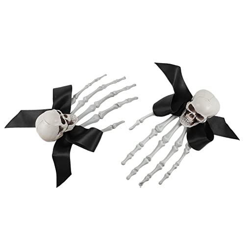 Mikikit 2 Stück Halloween Haarschmuck Schädel Klaue Haarclips Auffällige Haarspangen für Damen Halloween Party Karneval Cosplay Zubehör Mikikit 2 Stück Halloween Haarschmuck Schädel Klaue Haarclips Auffällige Haarspangen für Damen Halloween Party Karneval Cosplay Zubehör von Mikikit