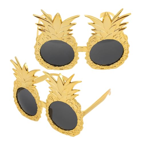 Mikikit 2 Stück Hawaiische Ananas Sonnenbrillen Lustige Partybrille für Strand Pool Party Foto Requisiten Erwachsene Karneval Zubehör Mikikit 2 Stück Hawaiische Ananas Sonnenbrillen Lustige Partybrille für Strand Pool Party Foto Requisiten Erwachsene Karneval Zubehör von Mikikit