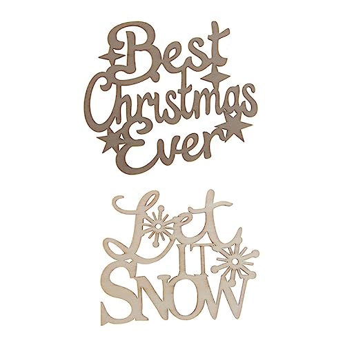 Mikikit 2 Stück Holzanhänger Hohle Weihnachtsdekoration aus Holz für DIY Basteln Langlebig und Praktisch Weihnachtsbaumschmuck und Party Wanddeko Geeignet für Fenster Tür und Mikikit 2 Stück Holzanhänger Hohle Weihnachtsdekoration aus Holz für DIY Basteln Langlebig und Praktisch Weihnachtsbaumschmuck und Party Wanddeko Geeignet für Fenster Tür und von Mikikit