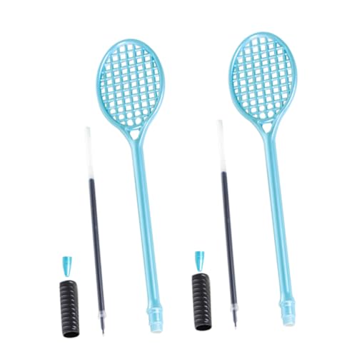 Mikikit 2 Stück Kugelschreiber Badminton Schläger Design Spitze Schwarze Blaue Kappe Präzise Schreibstifte für Büro Schule Studenten Signierstifte und Farbmarker Mikikit 2 Stück Kugelschreiber Badminton Schläger Design Spitze Schwarze Blaue Kappe Präzise Schreibstifte für Büro Schule Studenten Signierstifte und Farbmarker von Mikikit
