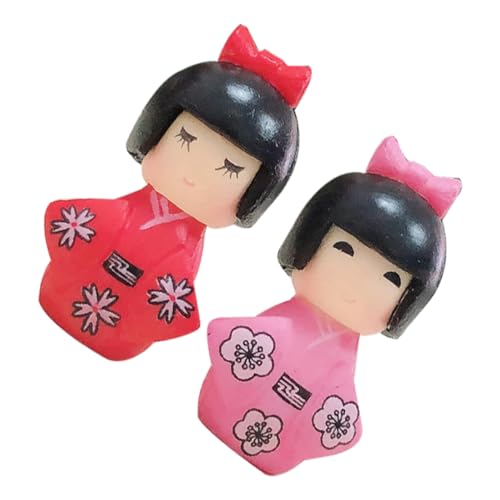 Mikikit 2 Stück Mini Kimono Puppe japanische Ornamente Kleidung für traditionelle japanische Puppen Japanische Dekorationen Japanisches Kimono-Desktop-Ornament PVC Mikikit 2 Stück Mini Kimono Puppe japanische Ornamente Kleidung für traditionelle japanische Puppen Japanische Dekorationen Japanisches Kimono-Desktop-Ornament PVC von Mikikit