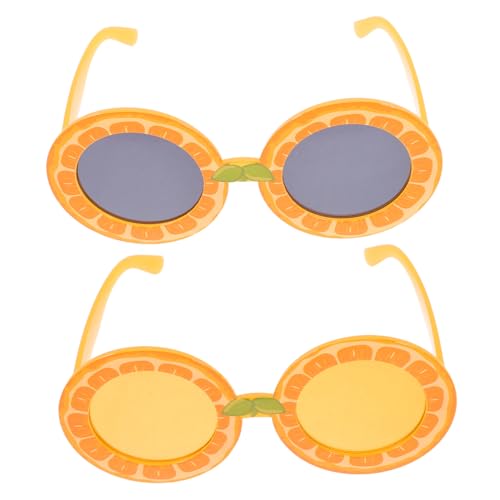 Mikikit 2 Stück Sommer Luau Sonnenbrille Obstform Zitronen Orange Brille Runde Rahmen Lustige Partybrille Strandbrille Wiederverwendbar Leicht Und Komfortabel Mikikit 2 Stück Sommer Luau Sonnenbrille Obstform Zitronen Orange Brille Runde Rahmen Lustige Partybrille Strandbrille Wiederverwendbar Leicht Und Komfortabel von Mikikit