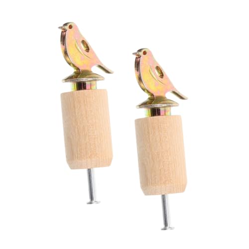 Mikikit 2 Stück Vogelpfeife Partypfeifen Kinderpfeife Vogelrufe Pfeifen für Holz Beige von Mikikit