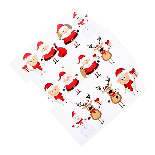 Mikikit 2 Stück Weihnachtliche Bügelbilder Heat Transfer Aufnäher für Kleidung DIY Patch Applikationen Waschbeständig Einfache Anwendung für Erwachsene Festliche Motive für T Shirts Mikikit 2 Stück Weihnachtliche Bügelbilder Heat Transfer Aufnäher für Kleidung DIY Patch Applikationen Waschbeständig Einfache Anwendung für Erwachsene Festliche Motive für T Shirts von Mikikit