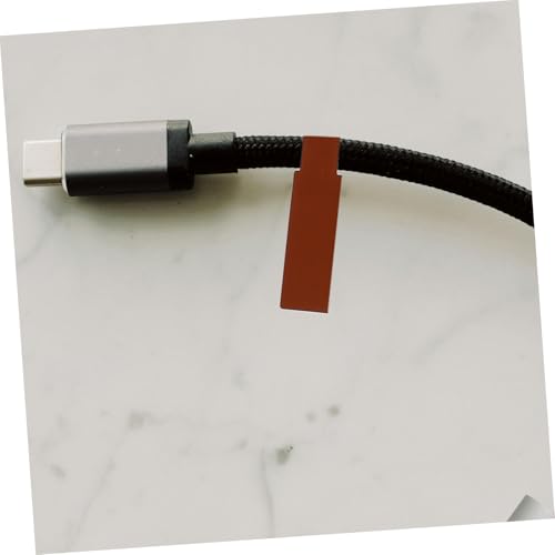 Mikikit 20 Blatt Kabelbeschriftung Etiketten Selbstklebend Braun Kabelmarkierer für Kabelmanagement und Drahtorganisation Wiederablösbar Bedruckbar pro Blatt für Büro und Zuhause von Mikikit