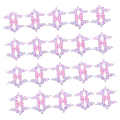 Mikikit 20 Blatt Meerjungfrau Serviette Partygeschenke zum Thema Meerjungfrau Strandpartydekorationen Meerjungfrau -Party -Dekorationen Hochzeitsfeierlieferungen Papier Violett von Mikikit