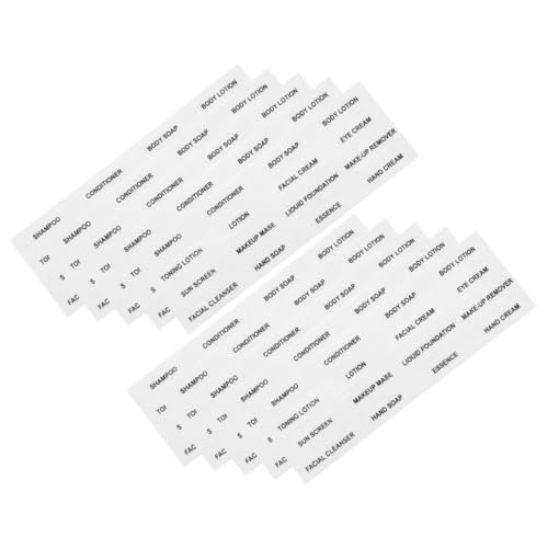 Mikikit 20 Blatt Transparente Wasserdichte Unterflaschen Etiketten für Kosmetik Selbstklebend zur Einfachen Klassifizierung und Organisation von Reise und Pflegeprodukten Mikikit 20 Blatt Transparente Wasserdichte Unterflaschen Etiketten für Kosmetik Selbstklebend zur Einfachen Klassifizierung und Organisation von Reise und Pflegeprodukten von Mikikit