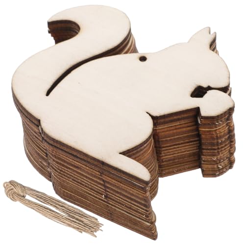 Mikikit 20 Stück Eichhörnchen Holzfiguren zum Basteln Naturbelassene DIY Holzscheiben Vielseitige Dekoration für Herbstdeko und Party Bemalbar zum Aufhängen Geeignet Mikikit 20 Stück Eichhörnchen Holzfiguren zum Basteln Naturbelassene DIY Holzscheiben Vielseitige Dekoration für Herbstdeko und Party Bemalbar zum Aufhängen Geeignet von Mikikit