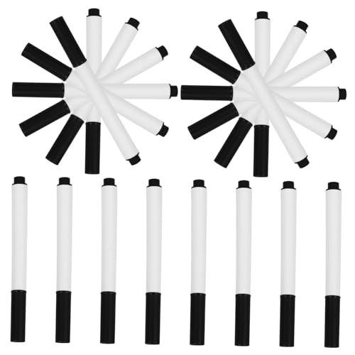 Mikikit 20 Stück Flüssige Kreidemarker Wasserbasierte Whiteboard Marker Stifte Schwarz Abwischbar für Whiteboard Spiegel Büro Schule Vielseitig Verwendbar Leicht zu Löschen Mikikit 20 Stück Flüssige Kreidemarker Wasserbasierte Whiteboard Marker Stifte Schwarz Abwischbar für Whiteboard Spiegel Büro Schule Vielseitig Verwendbar Leicht zu Löschen von Mikikit