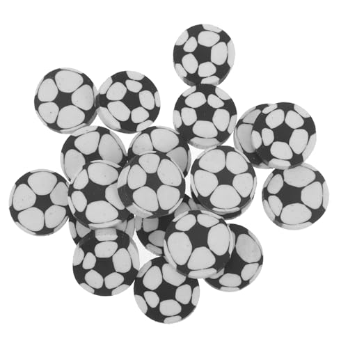 Mikikit 20 Stück Fußball Radiergummis aus Tpr Niedliche Form Multifunktionale Radierer für Schule Party Mitgebsel und Belohnungen Sichere und Einfache Bleistiftmarkenentfernung von Mikikit