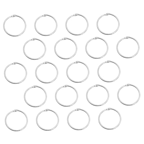 Mikikit 20 Stück Ringring -Eisenschnalle Schlüsselanhänger Schlüsselanhänger Form Bindemittel Lose Blattpapierringe Ringbücher Album Buchring Schlüsselring-Clip Gardinenringe Metall Silber Mikikit 20 Stück Ringring -Eisenschnalle Schlüsselanhänger Schlüsselanhänger Form Bindemittel Lose Blattpapierringe Ringbücher Album Buchring Schlüsselring-Clip Gardinenringe Metall Silber von Mikikit