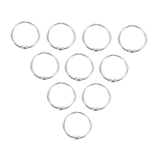 Mikikit 20 Stück Teiliges Metallringe mit Verschluss Verschleißfeste Buchbinderinge Robuste Papierringe für Notizbücher Vielseitig Verwendbar für Büro Schule und DIY Bastelprojekte Mikikit 20 Stück Teiliges Metallringe mit Verschluss Verschleißfeste Buchbinderinge Robuste Papierringe für Notizbücher Vielseitig Verwendbar für Büro Schule und DIY Bastelprojekte von Mikikit