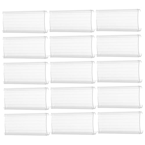 Mikikit 20 Stück Transparente Preisschildhalter aus PVC Stabile Regal Etikettenhalter für Supermarkt Abnehmbar Einfache Wiederverwendbar für Preisschilder und Werbeanzeigen Geeignet Mikikit 20 Stück Transparente Preisschildhalter aus PVC Stabile Regal Etikettenhalter für Supermarkt Abnehmbar Einfache Wiederverwendbar für Preisschilder und Werbeanzeigen Geeignet von Mikikit