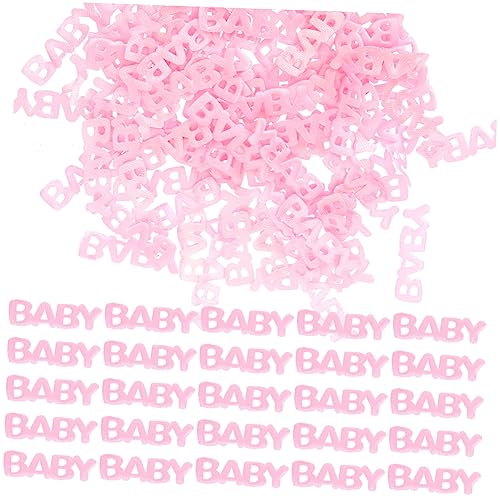 Mikikit 200 Stück Festival Konfetti Gänseblümchen Dekorationen Pastell erste Oh Hochzeitsdeko decoratiuni craciun Tischkonfetti für die Babyparty Geschlecht offenbaren Dekoration Harz Rosa von Mikikit