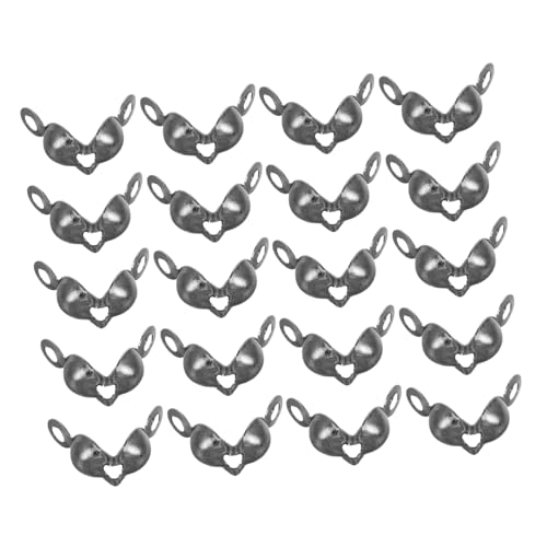 Mikikit 200Stücke Quetschperlen für Schmuckherstellung Schwarze Knotenabdeckungen Langlebigem Metall Vielseitig Einsetzbar für DIY Armbänder Eisen Clamshell Verbindungsstücke Mikikit 200Stücke Quetschperlen für Schmuckherstellung Schwarze Knotenabdeckungen Langlebigem Metall Vielseitig Einsetzbar für DIY Armbänder Eisen Clamshell Verbindungsstücke von Mikikit