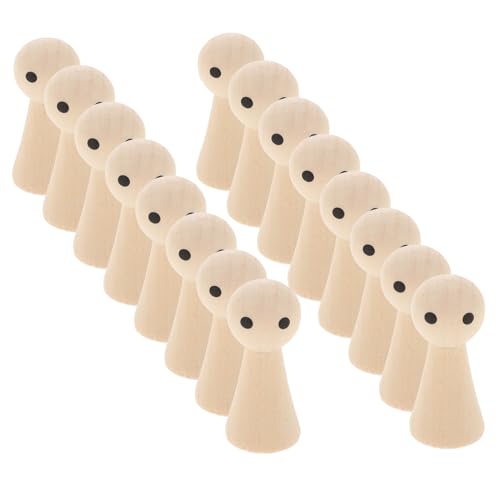 Mikikit 20Stücke DIY Holz Klammerpuppen Unvollendete Figuren zum Bemalen für Holzpuppen für Bastelprojekte zur Dekoration für Aktivitäten Mikikit 20Stücke DIY Holz Klammerpuppen Unvollendete Figuren zum Bemalen für Holzpuppen für Bastelprojekte zur Dekoration für Aktivitäten von Mikikit