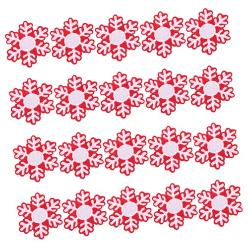 Mikikit 20Stücke DIY Patches für Kleidung Rote und Weiße Bestickte Applikationen für Winterdekoration Einfach Anzubringen für Projekte und Vielseitige Mikikit 20Stücke DIY Patches für Kleidung Rote und Weiße Bestickte Applikationen für Winterdekoration Einfach Anzubringen für Projekte und Vielseitige von Mikikit