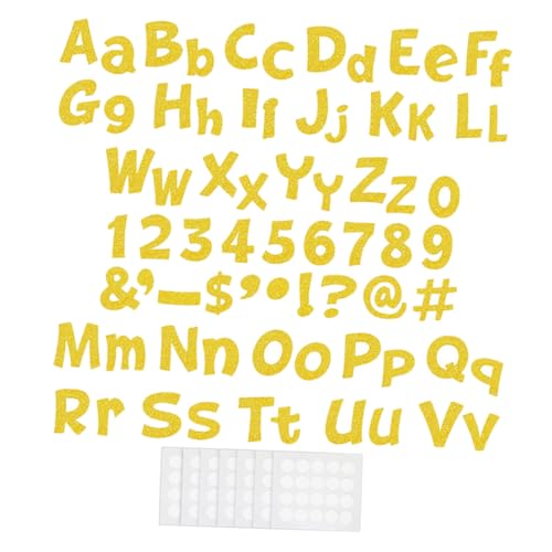 Mikikit 216 Stück Teiliges Glitzer Buchstaben und Zahlen aus Dickem Papier für Pinnwanddekoration Kreative DIY Kunst Party und Klassenzimmer Deko Leuchtendes Alphabet für Zuhause und Büro Mikikit 216 Stück Teiliges Glitzer Buchstaben und Zahlen aus Dickem Papier für Pinnwanddekoration Kreative DIY Kunst Party und Klassenzimmer Deko Leuchtendes Alphabet für Zuhause und Büro von Mikikit