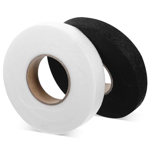 Mikikit 2Rollen Saumband Yards Doppelseitiges Bügelband für Stoff kein Erforderlich für Vorhänge Hosen und Reparaturen Mikikit 2Rollen Saumband Yards Doppelseitiges Bügelband für Stoff kein Erforderlich für Vorhänge Hosen und Reparaturen von Mikikit
